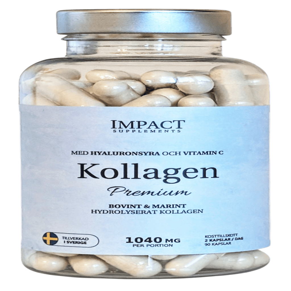 Burk med Kollagen Premium från Impact Supplements.