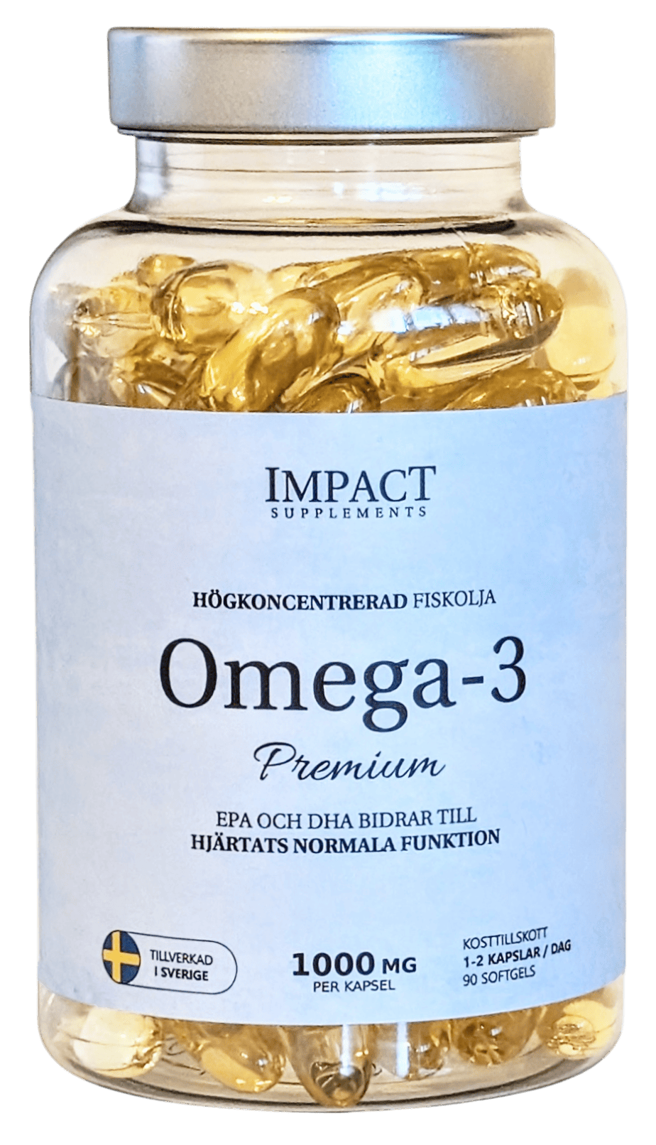 Köp Omega-3 Premium, 330 mg EPA & 220 mg DHA - Impact Supplements